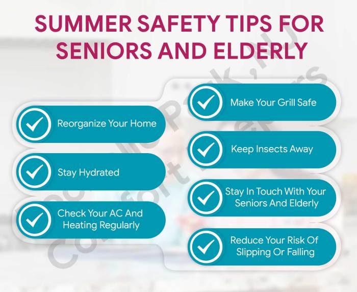 Summer hazards for elderly