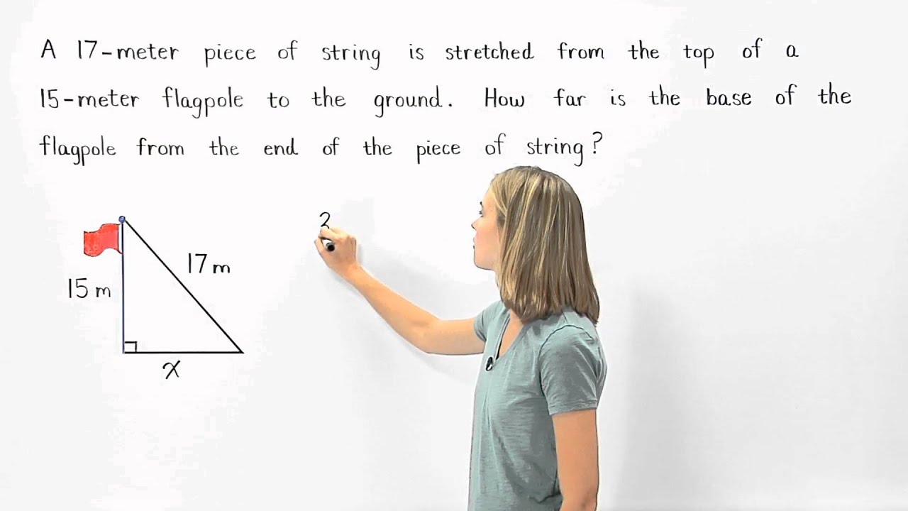 Pythagorean theorem word problems worksheet with answers